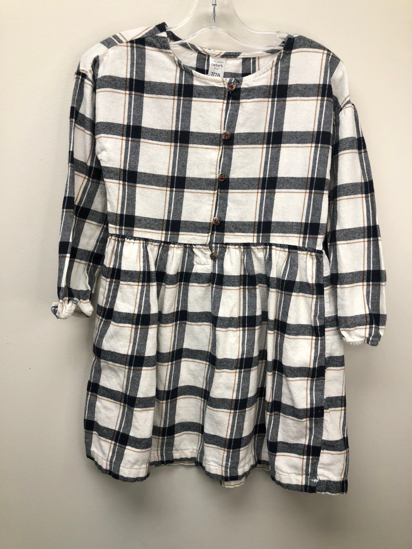 7 Carter's black plaid Dress