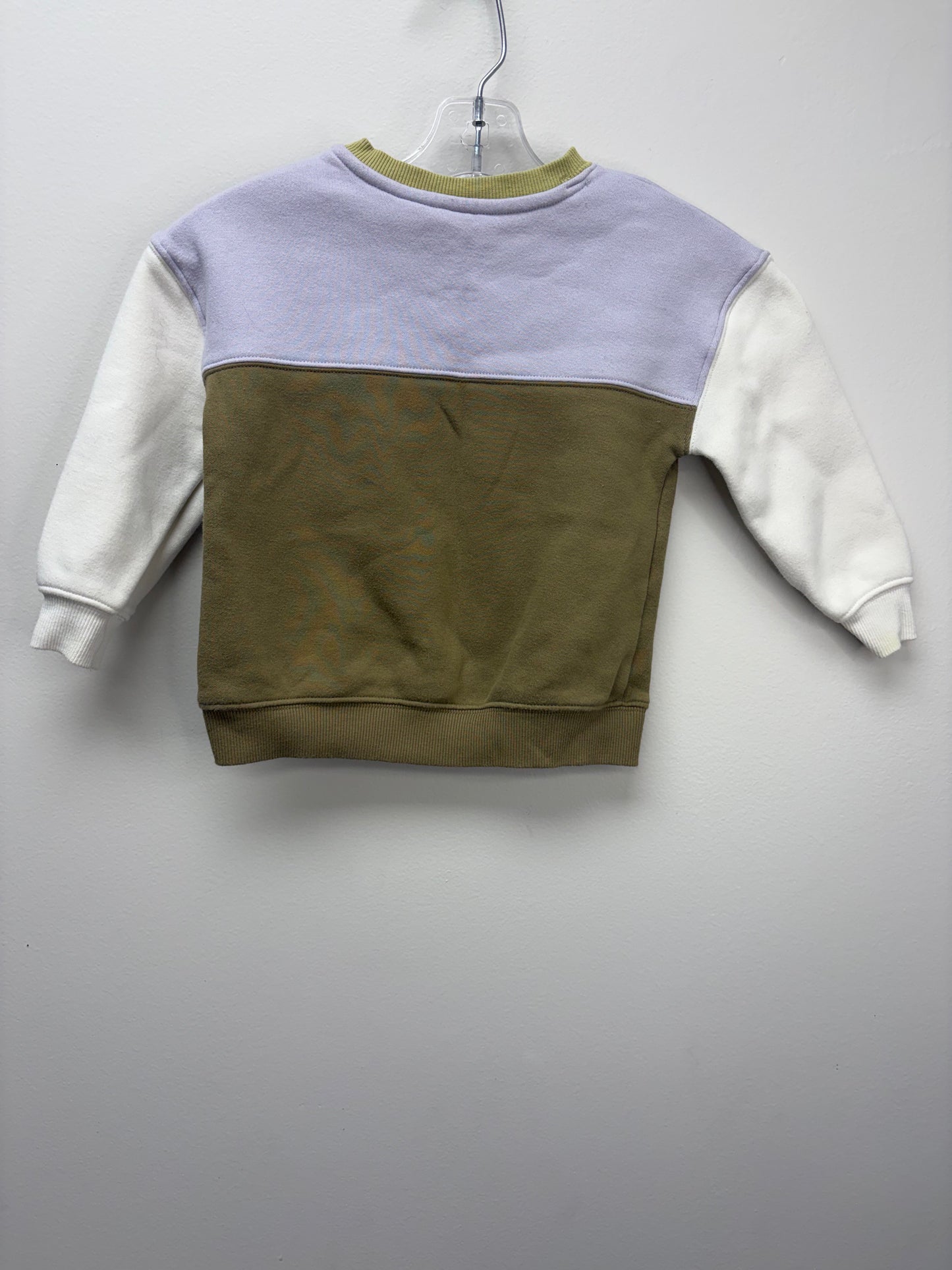 Little Co. Child Size 24 Months purple color block Sweatshirt