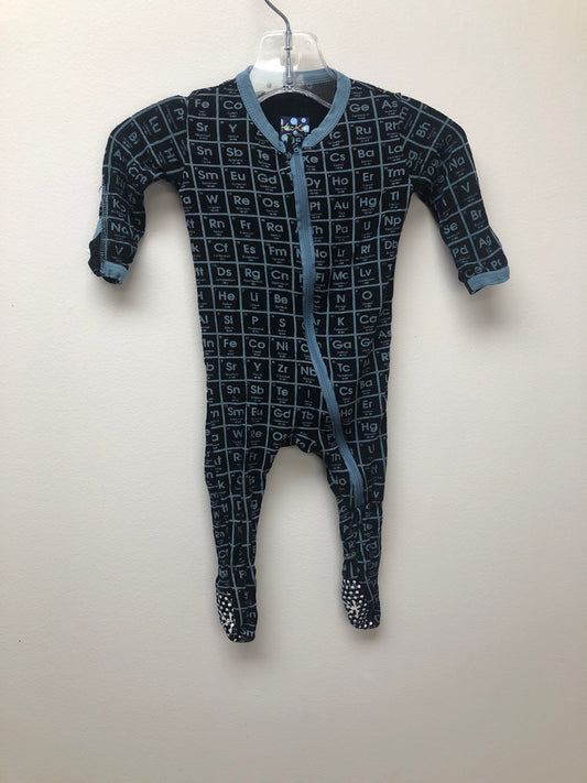 Newborn Kickee black Science Sleeper