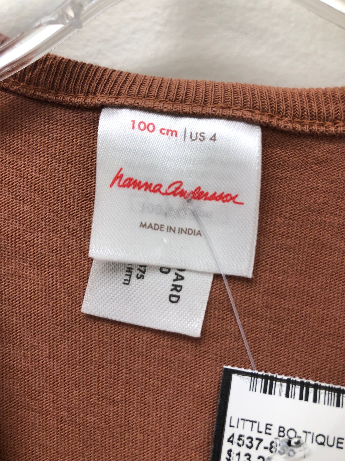4 Hanna Andersson brown Dogs Dress