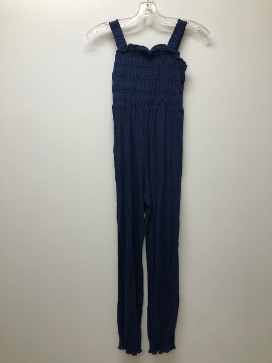 10 Franki navy smocked Jumpsuit