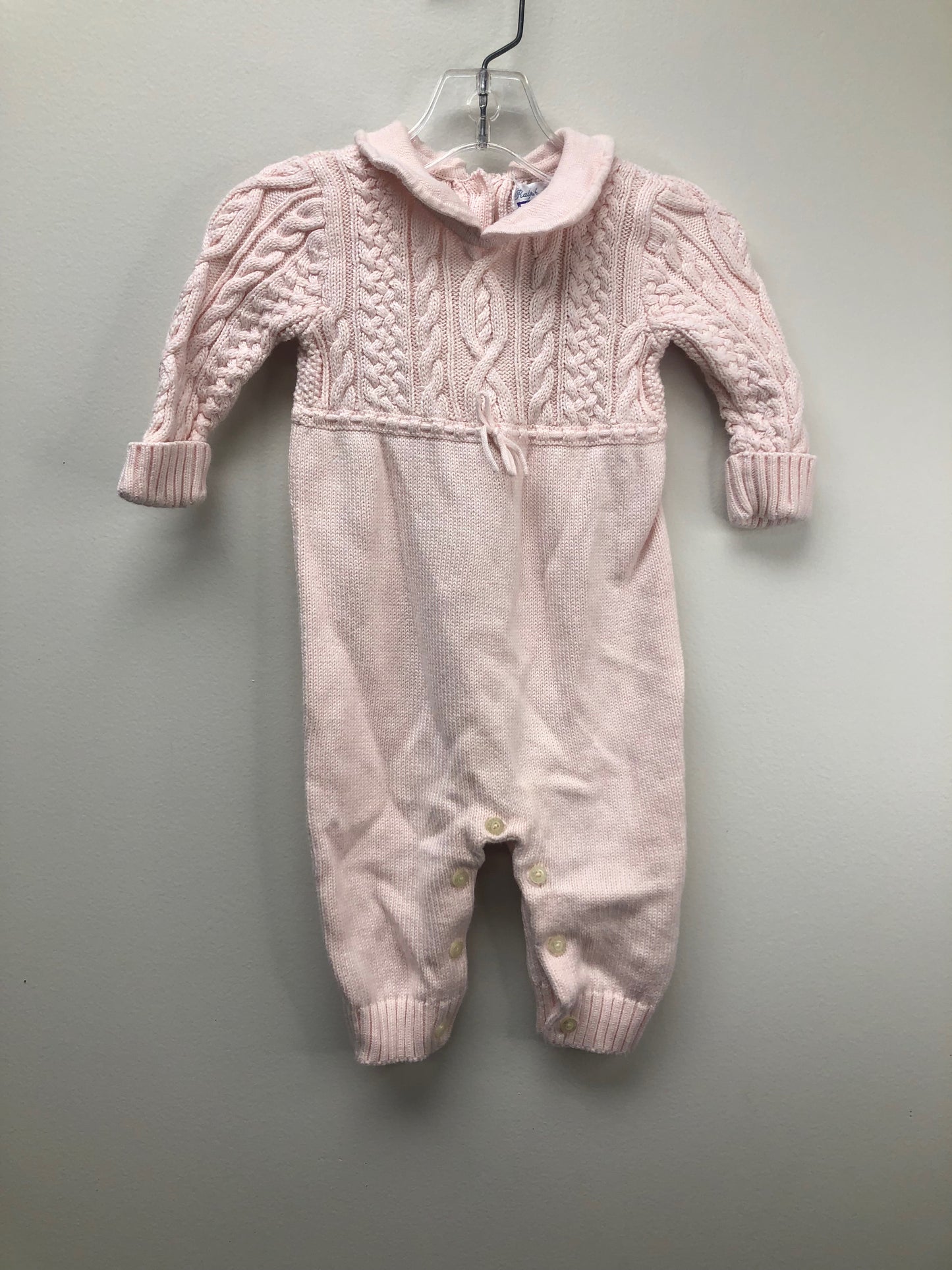 6 Months Ralph Lauren pink knit Romper