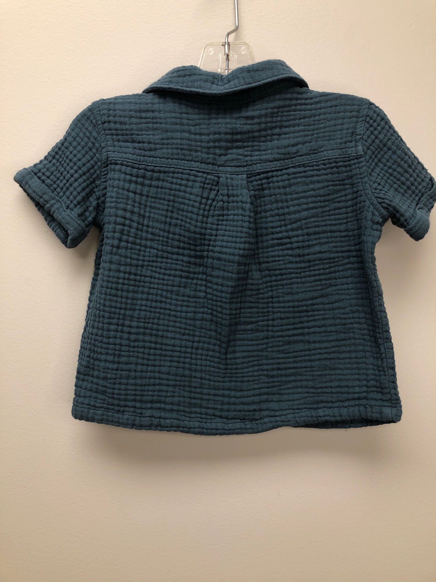 18 months Little Co. blue muslin Shirt