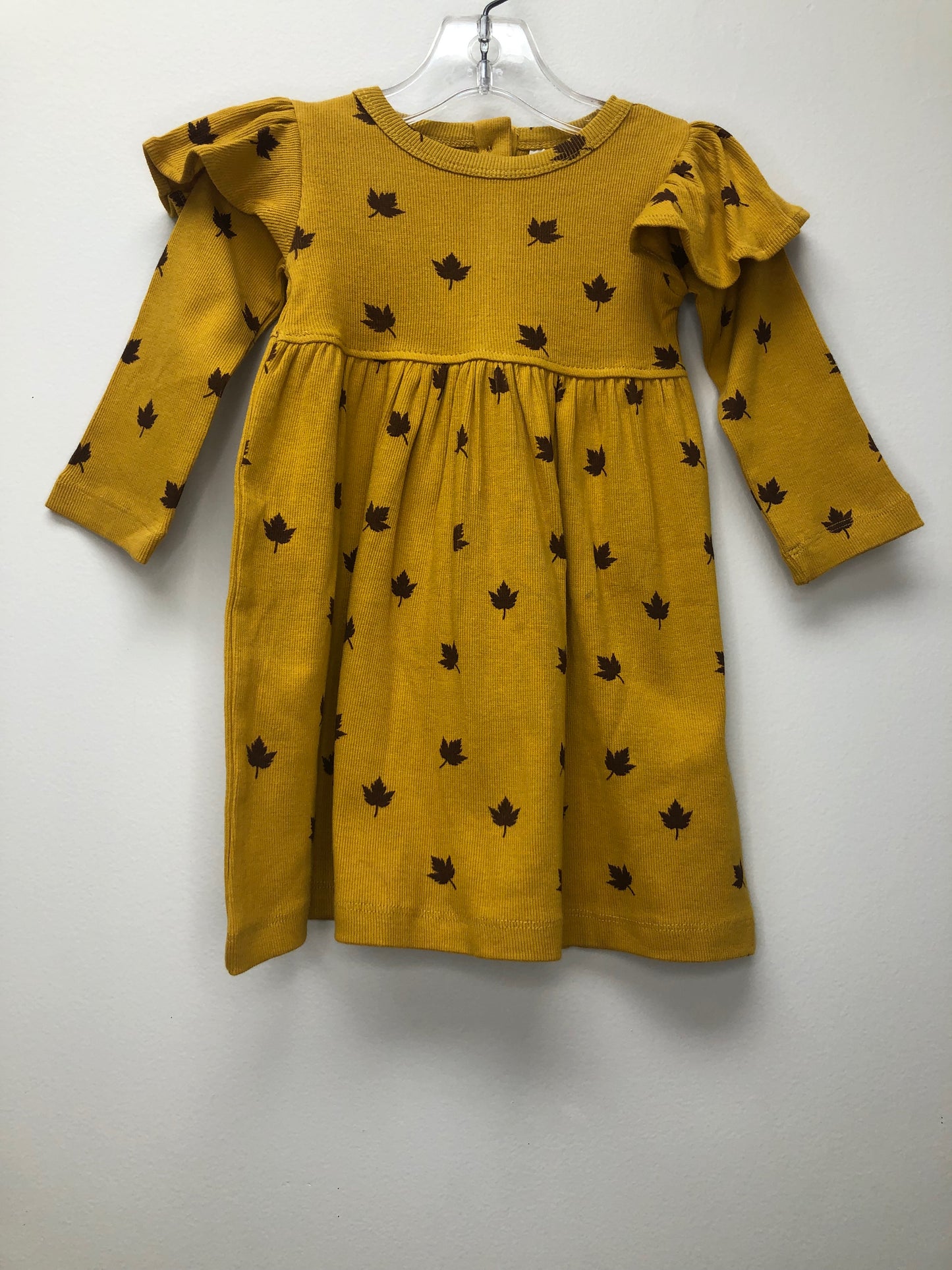 18-24 Months Kate Quinn mustard leaves Dress