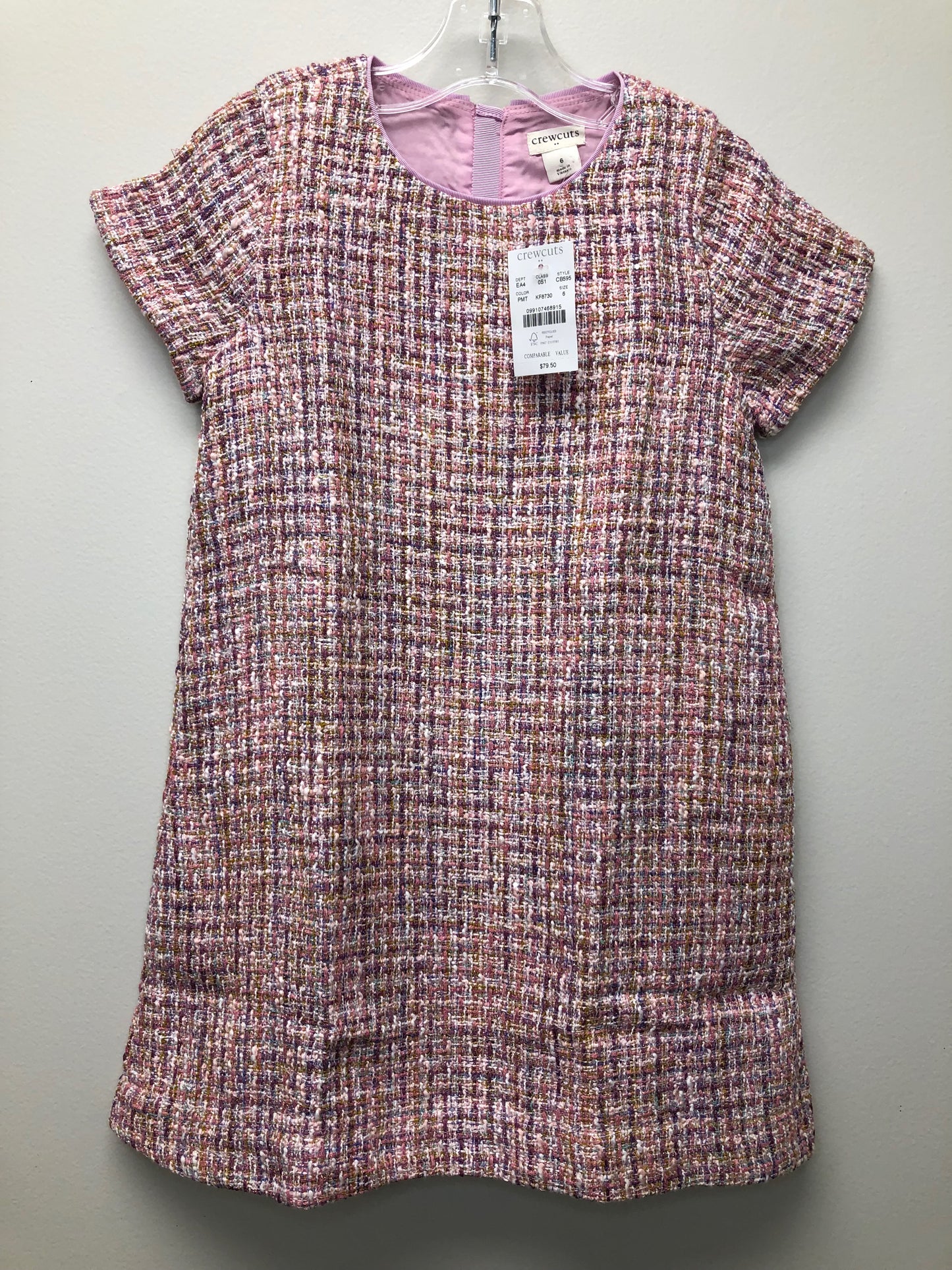 6 NEW Crewcuts pink print Dress
