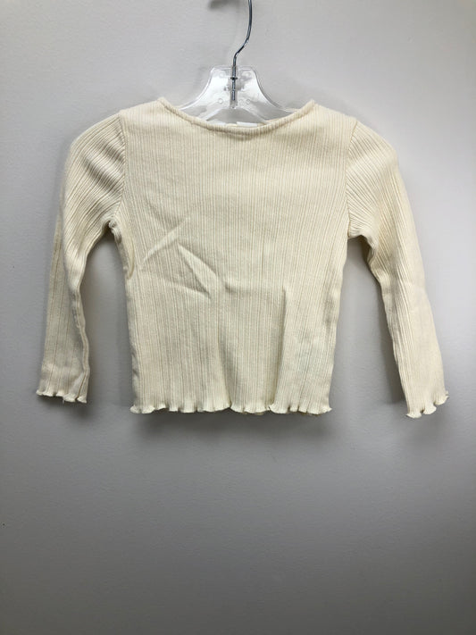 5 H & M cream ribbed Shirt