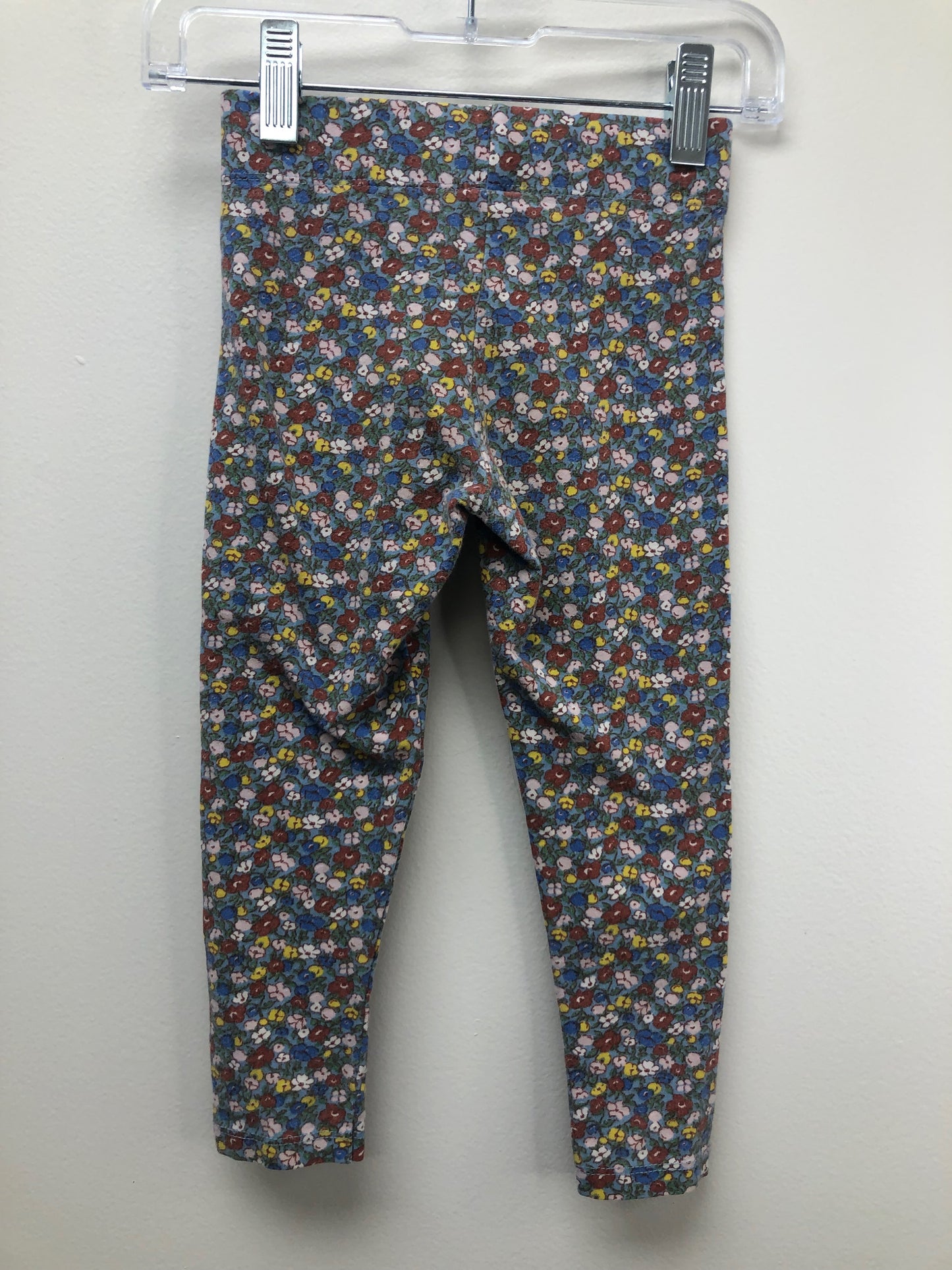 2-3 Mini Boden Multi-Color floral leggings