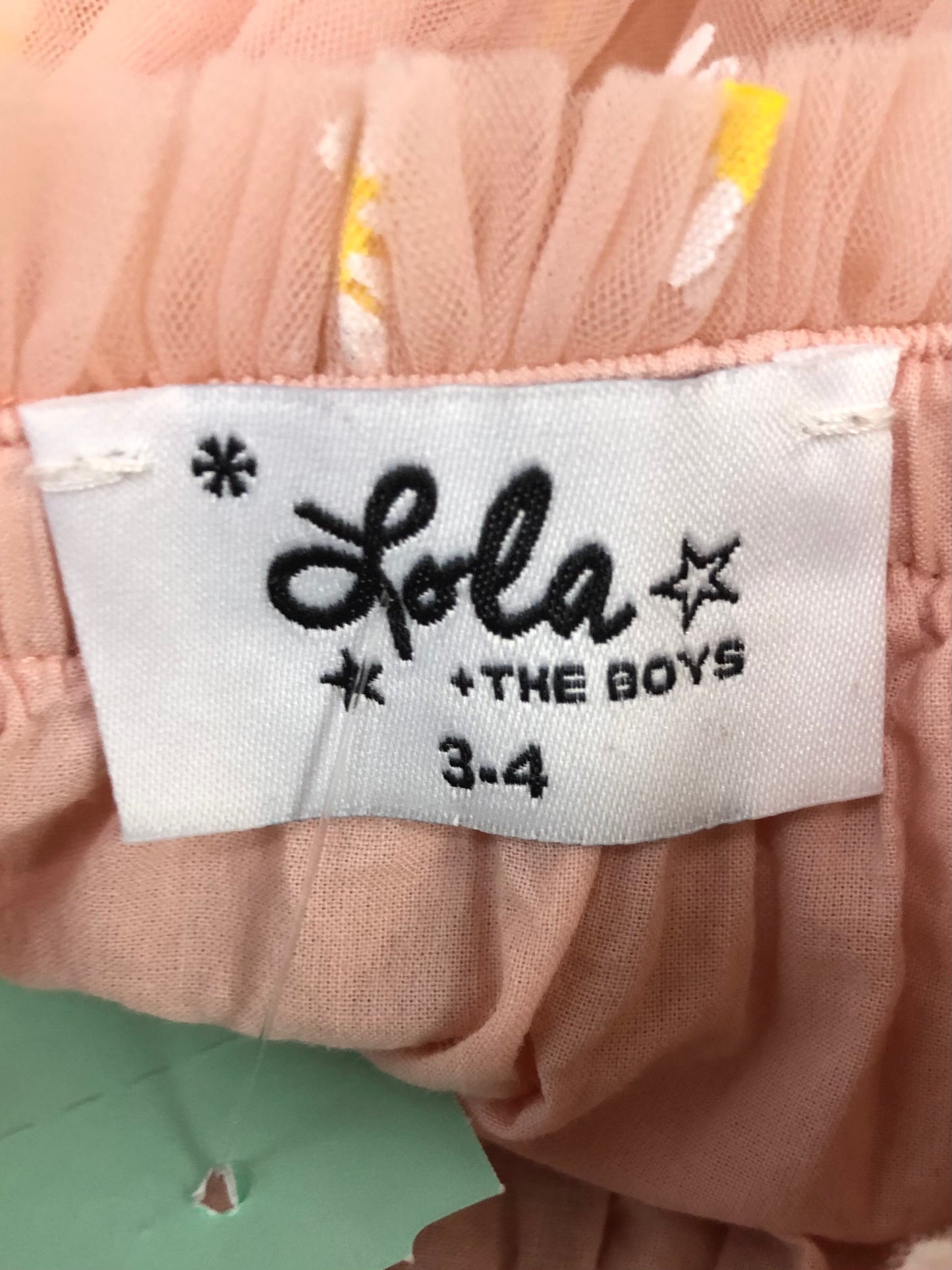 3/4 Lola and the Boys pink daisies Dress
