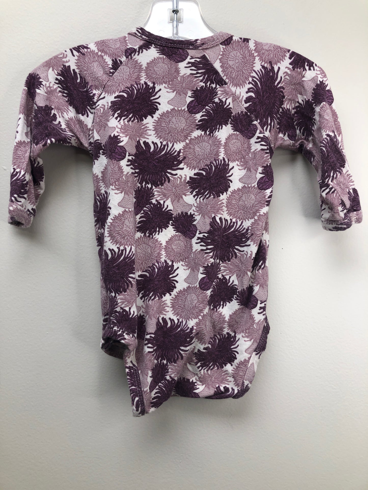 Kate Quinn Child Size 3 Months purple floral Onesie