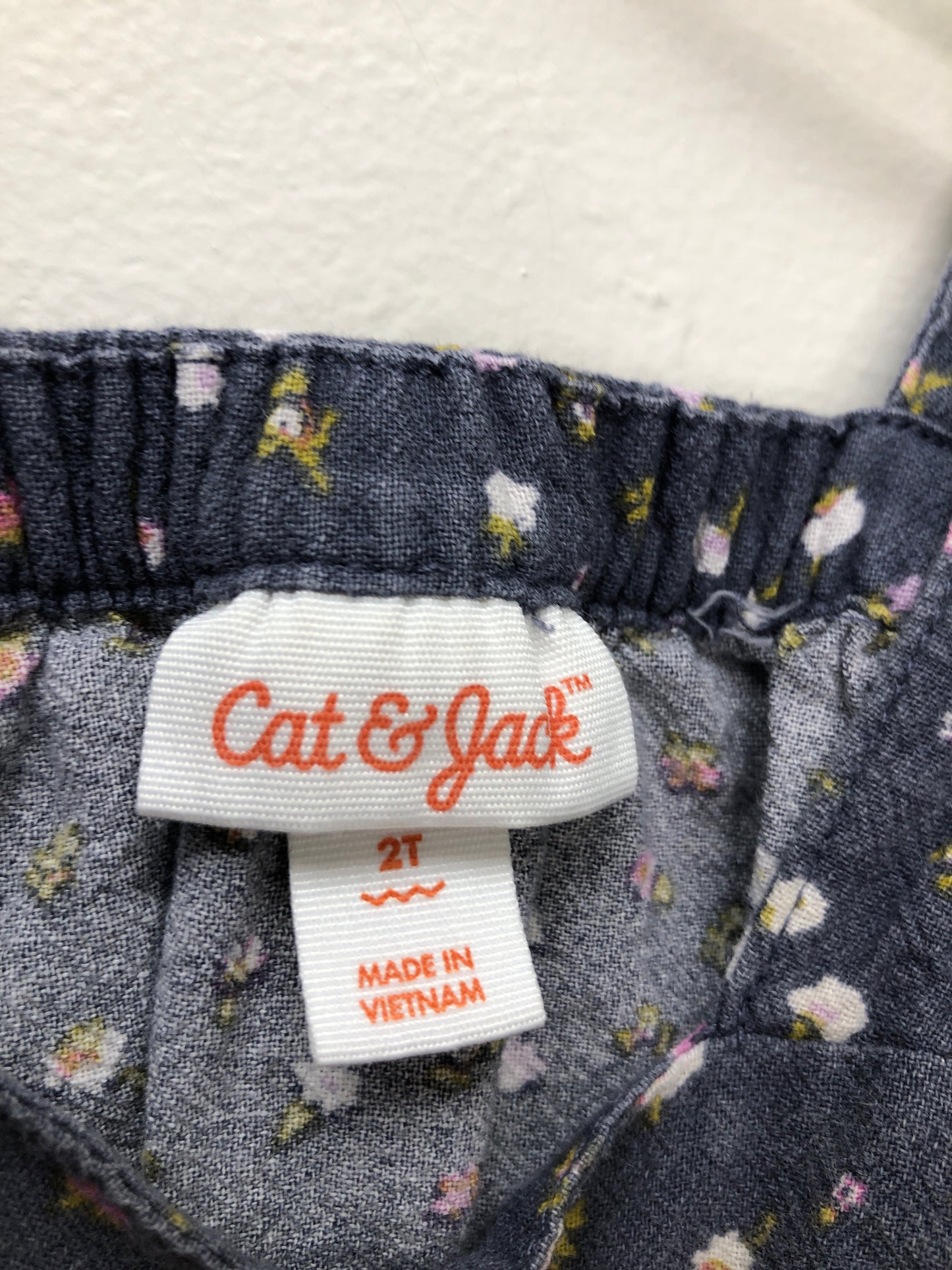 2 Cat & Jack charcoal floral Dress
