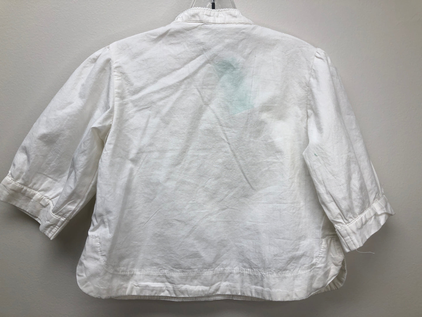 3 H & M white ruffle Shirt