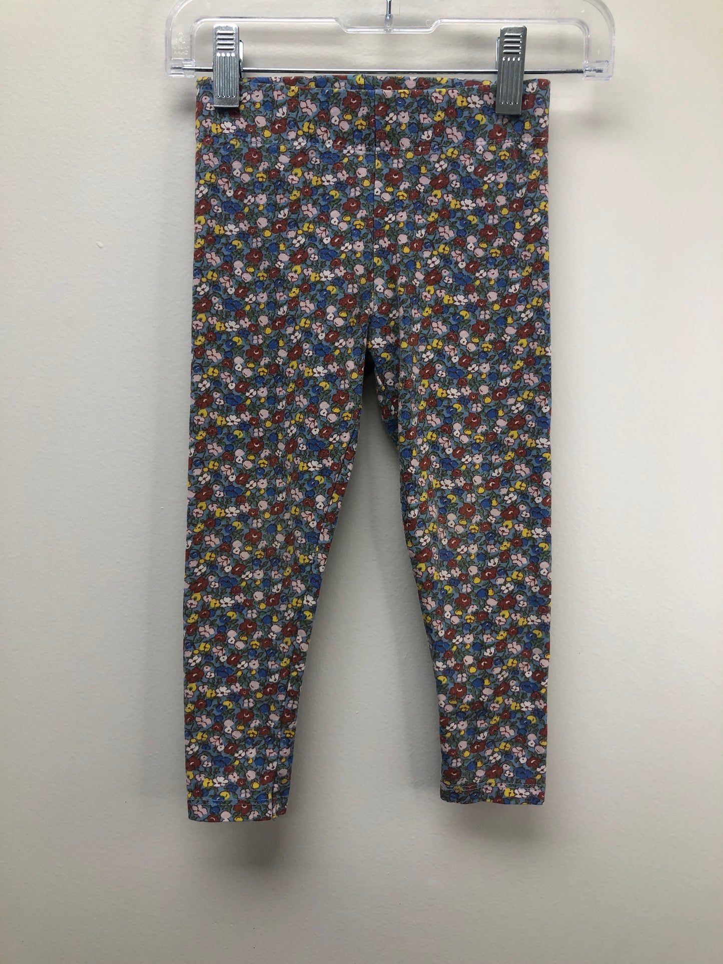 2-3 Mini Boden Multi-Color floral leggings