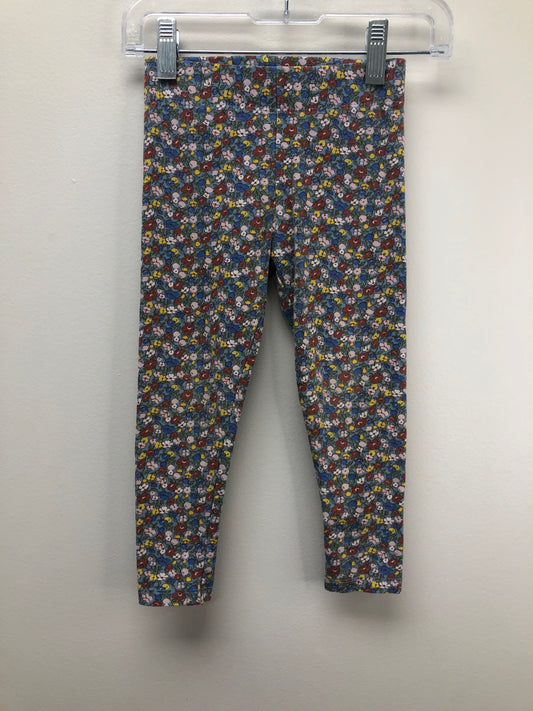 2-3 Mini Boden Multi-Color floral leggings