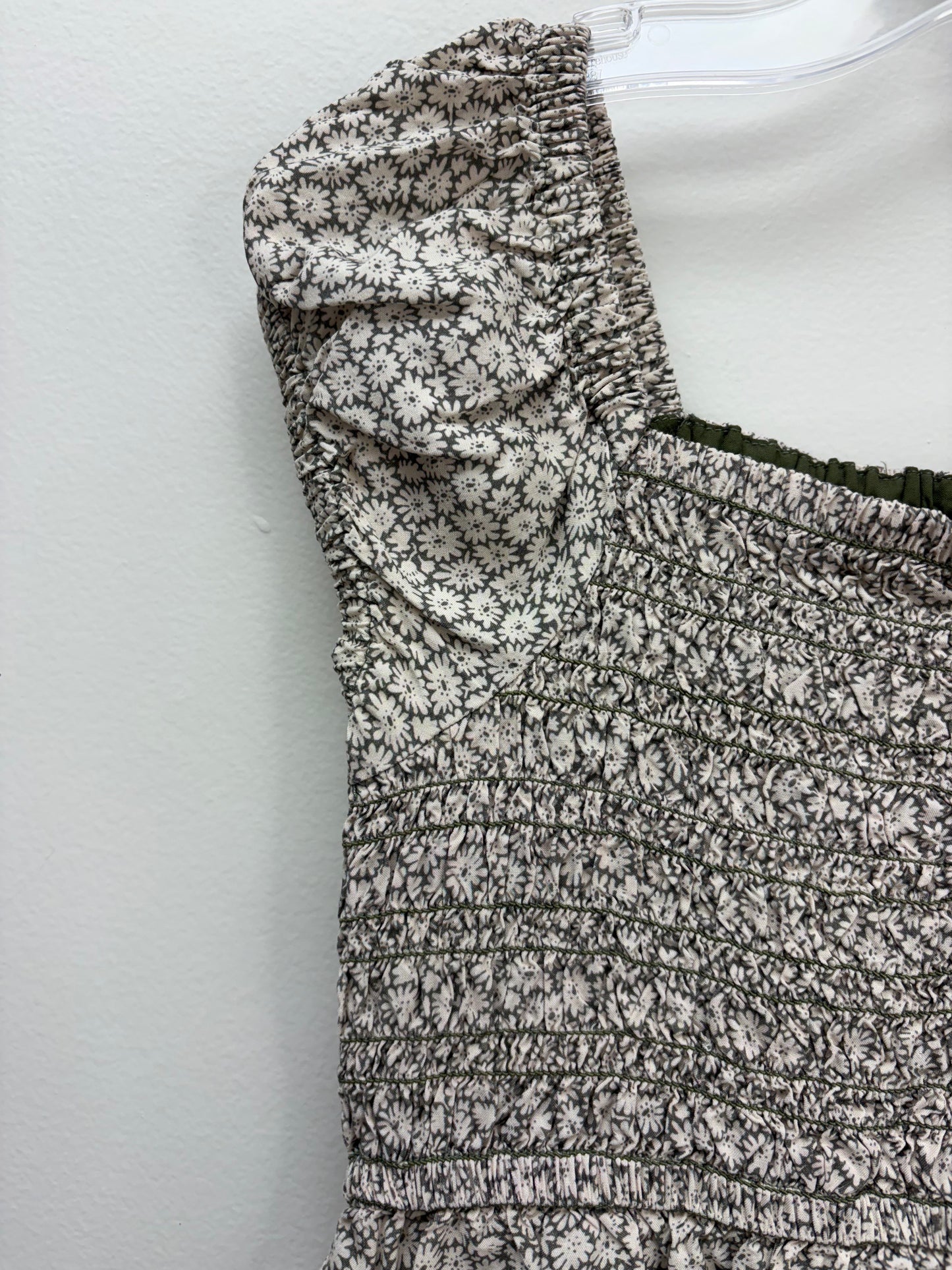 GAP Child Size 8 green floral Dress