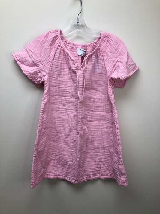 8 Old Navy pink muslin Dress