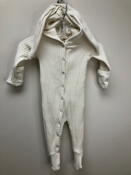 0-3m Kate Quinn cream ribbed 1 PC Ensemble