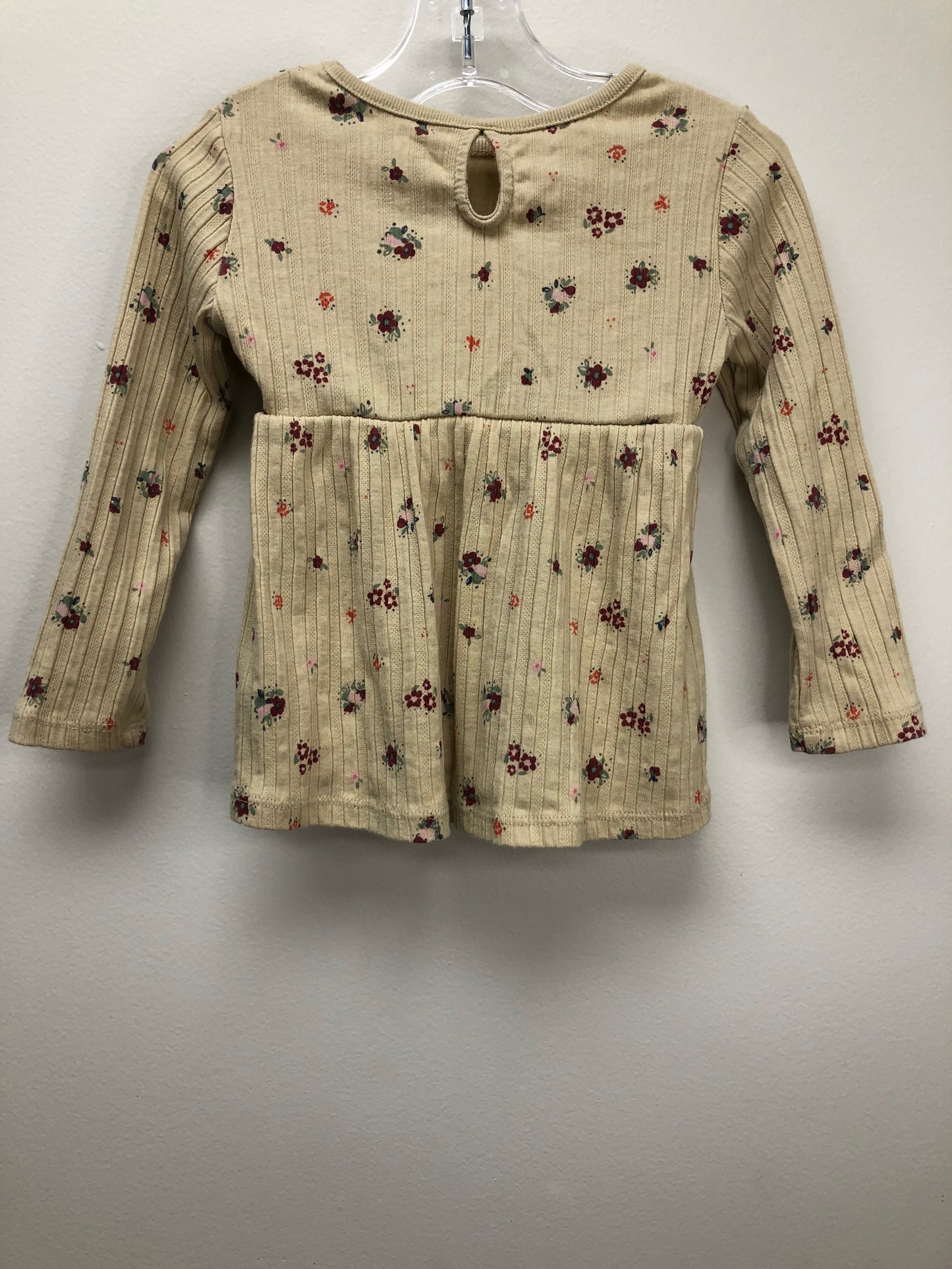 2T Garanimals tan floral Shirt