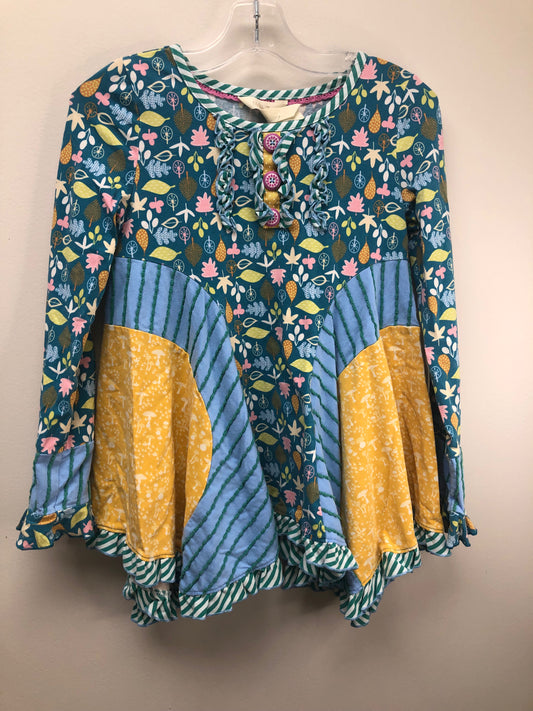 8 Matilda Jane blue floral Shirt