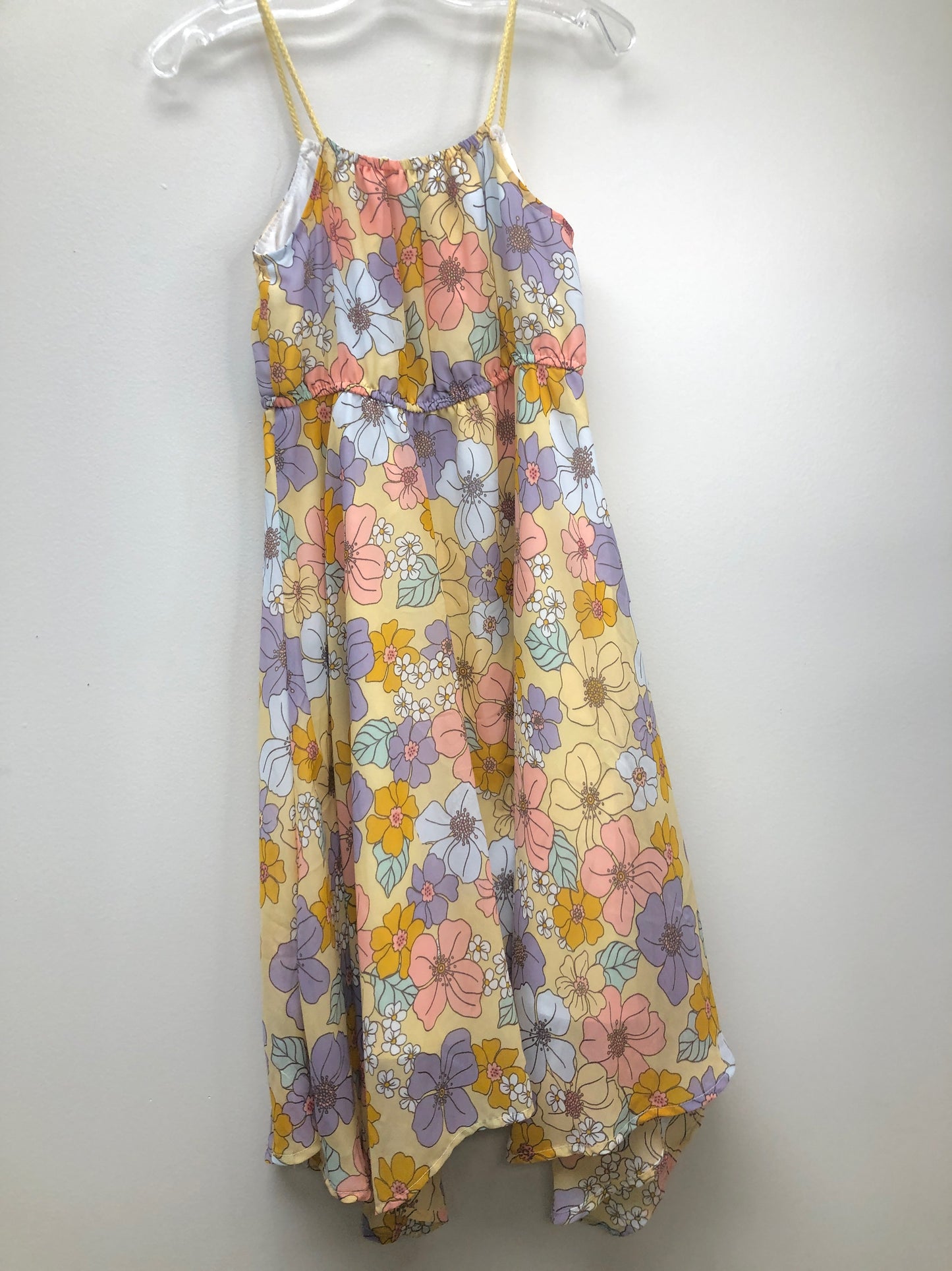 7 H & M yellow floral Dress