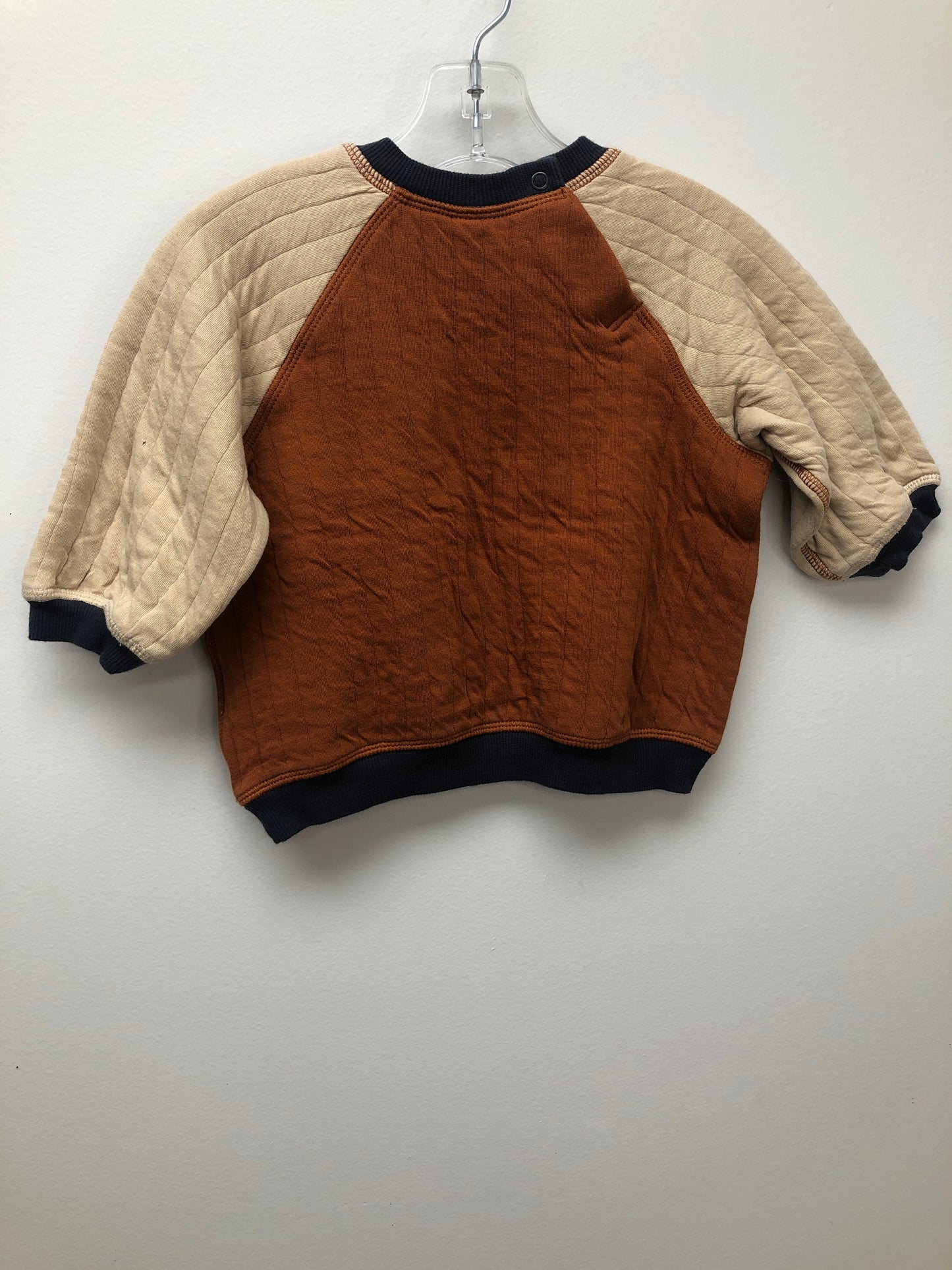 12m H & M rust color block Sweatshirt