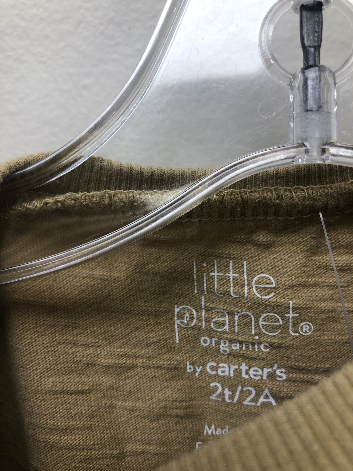 2T Little Planet tan Camper Shirt