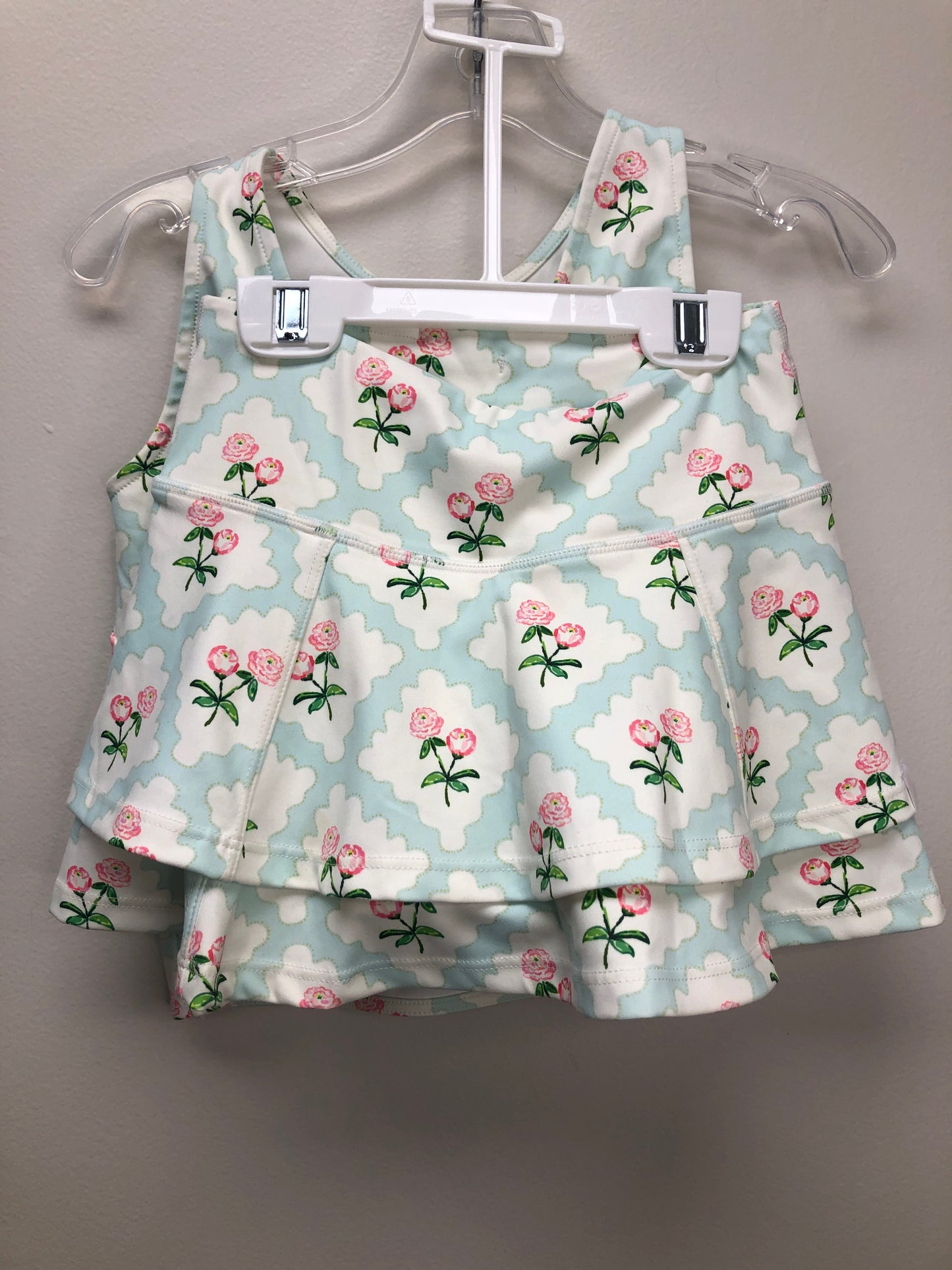 5T Sweet Honey Clothing Co. blue floral 2 PC Ensembles