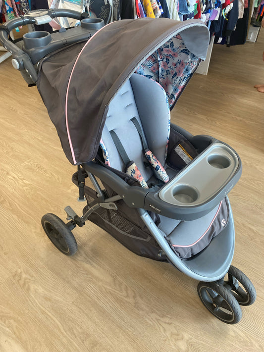 Baby Trend gray floral Stroller