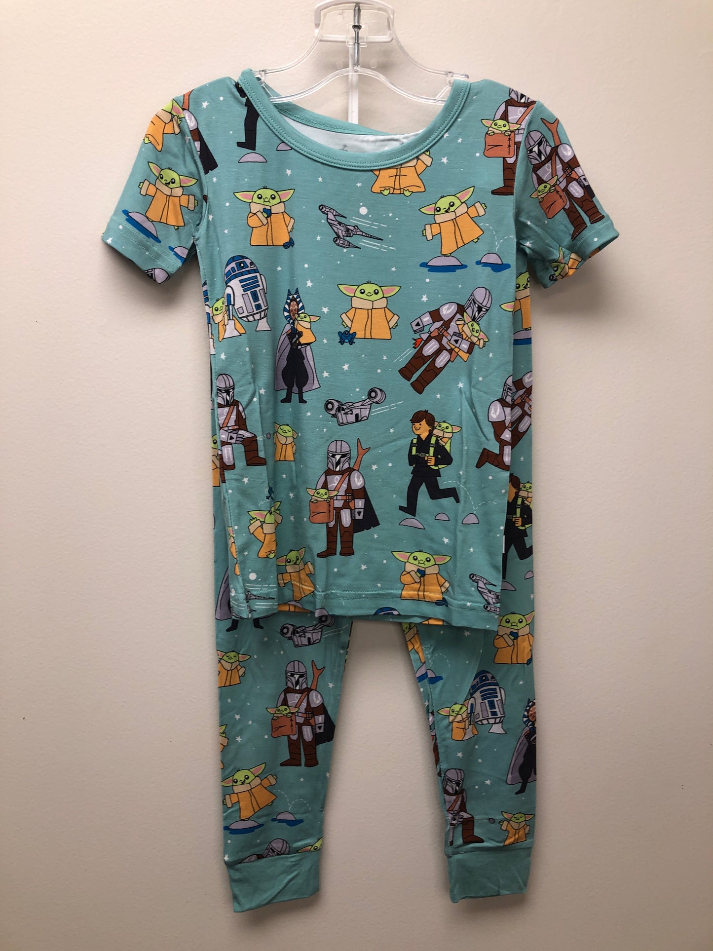 3T NEW Little Sleepies teal Star Wars Pajamas