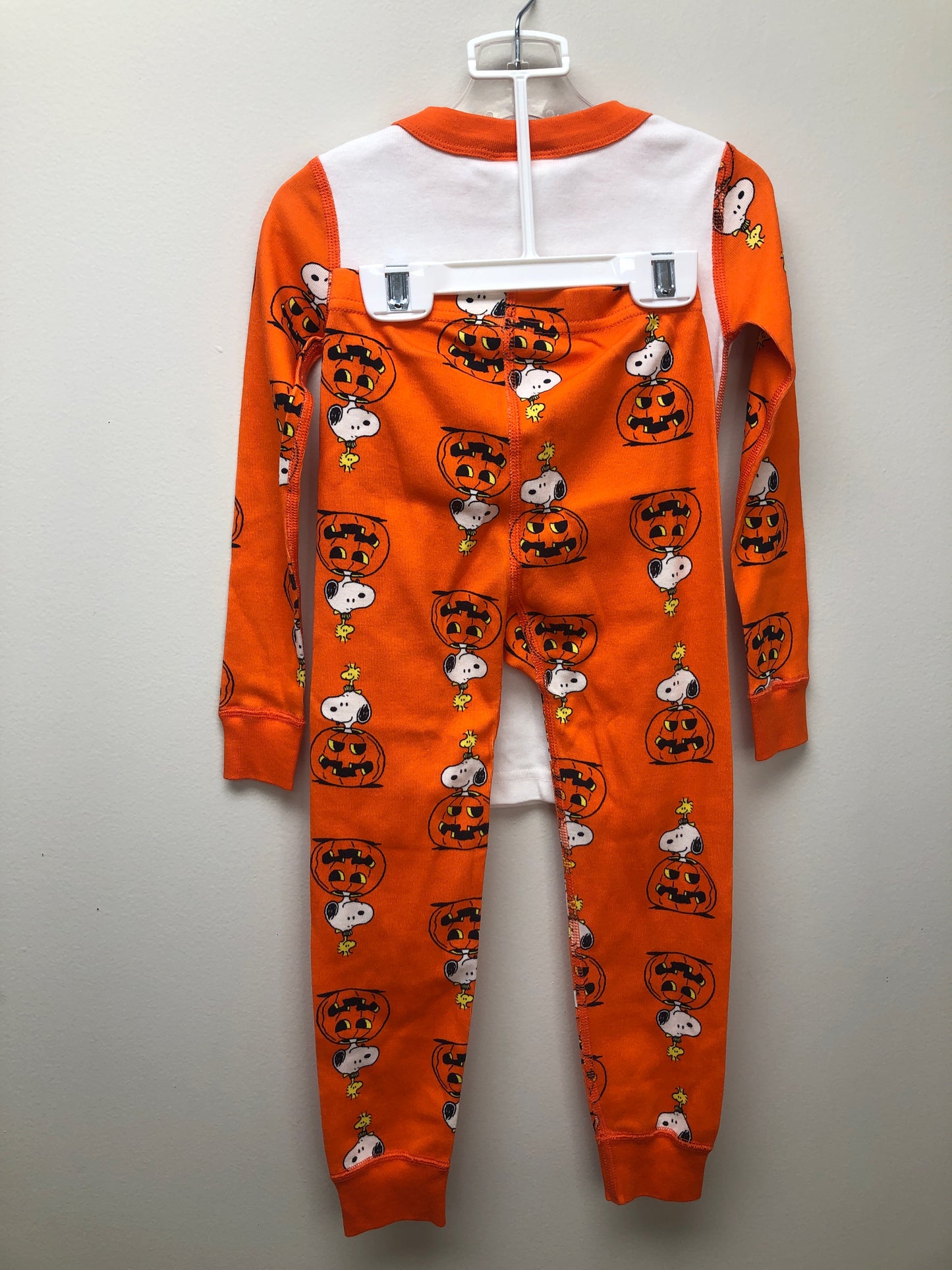 4 Hanna Andersson orange Halloween Pajamas