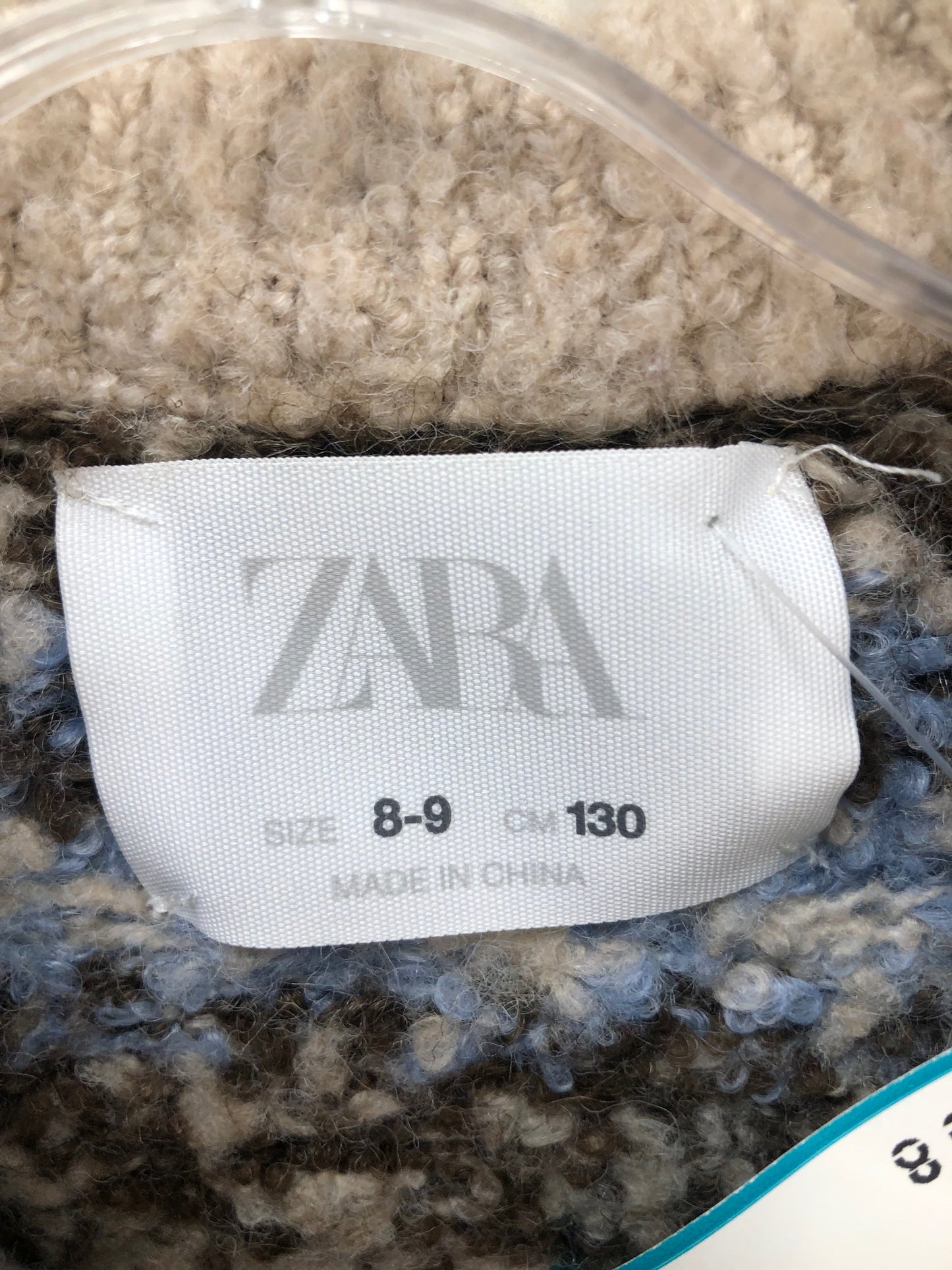 Zara Child Size 8 cream Sweater