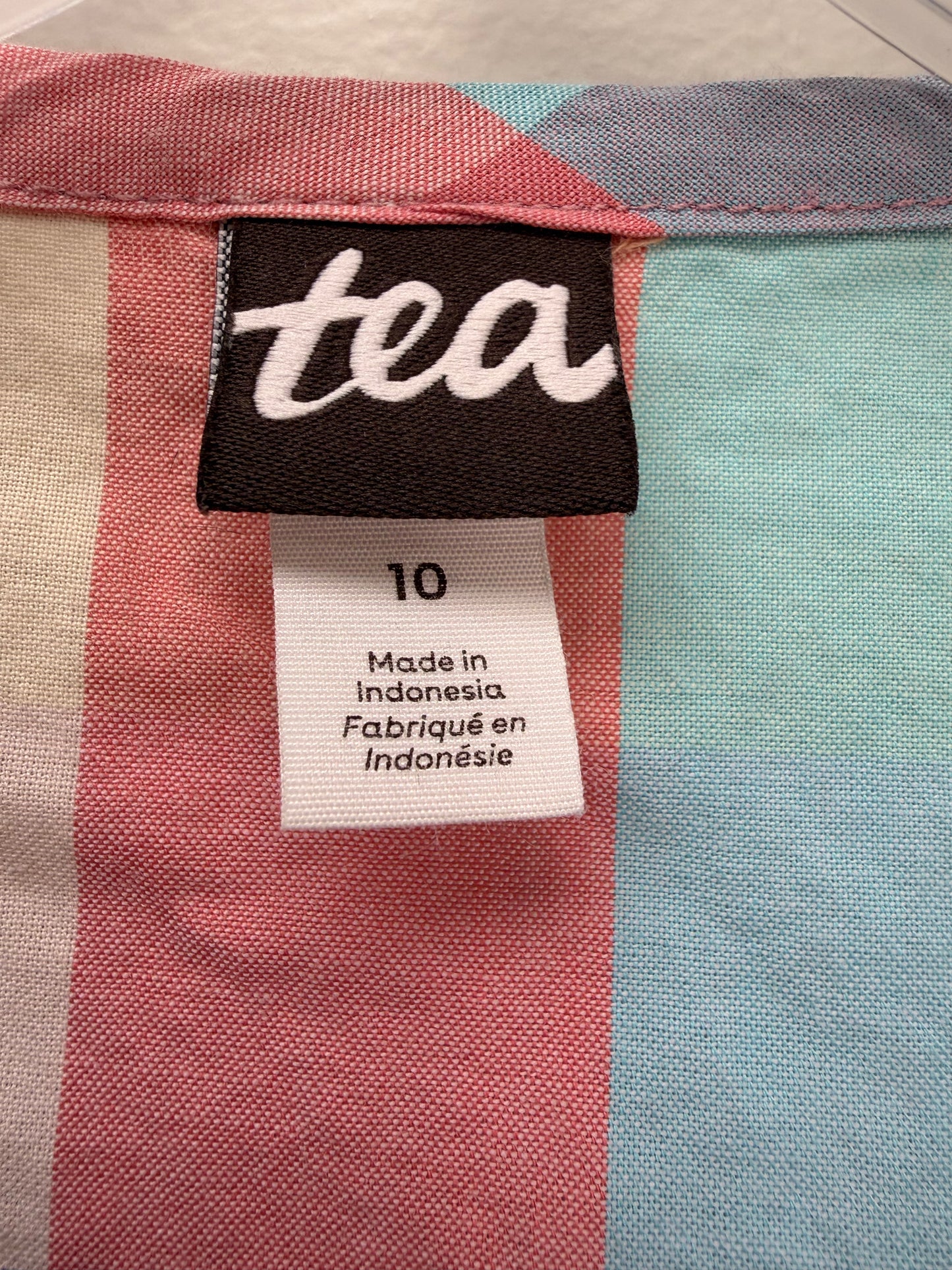 tea Child Size 10 Multi-Color pastel Dress