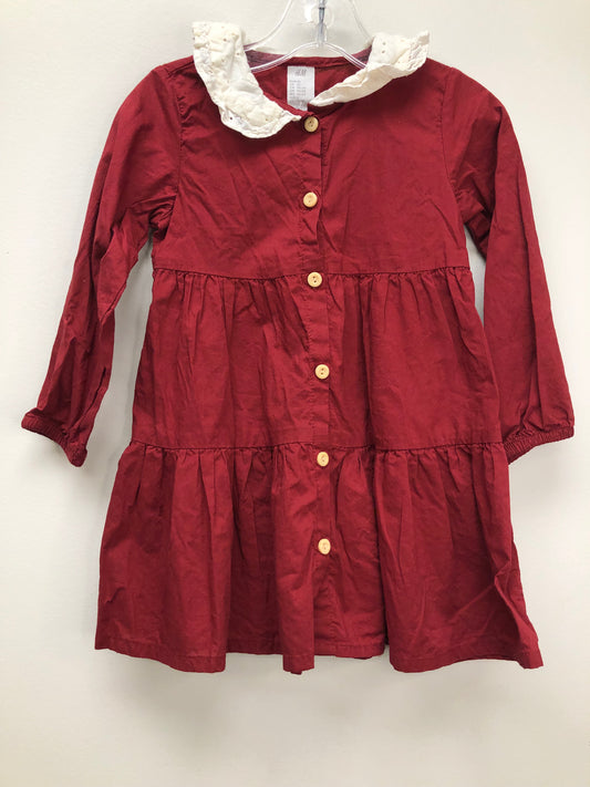 2T H & M red eyelet Dress