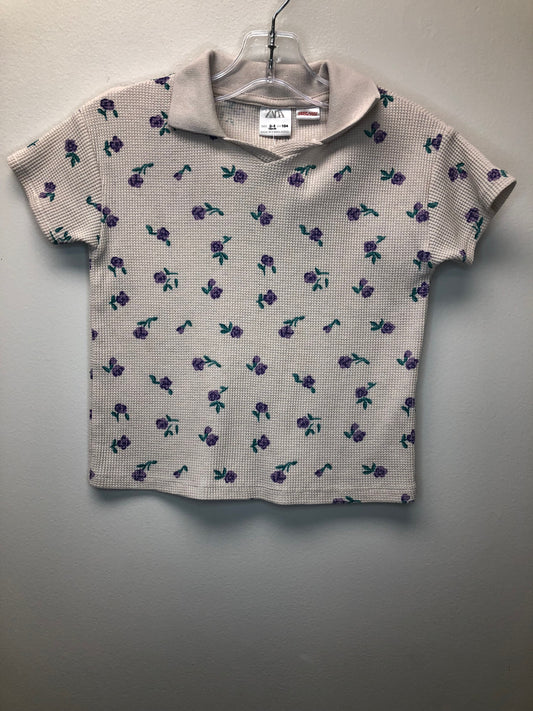 3/4 Zara beige floral Shirt