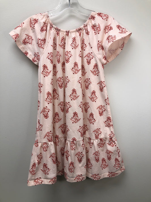 6 tea pink floral Dress