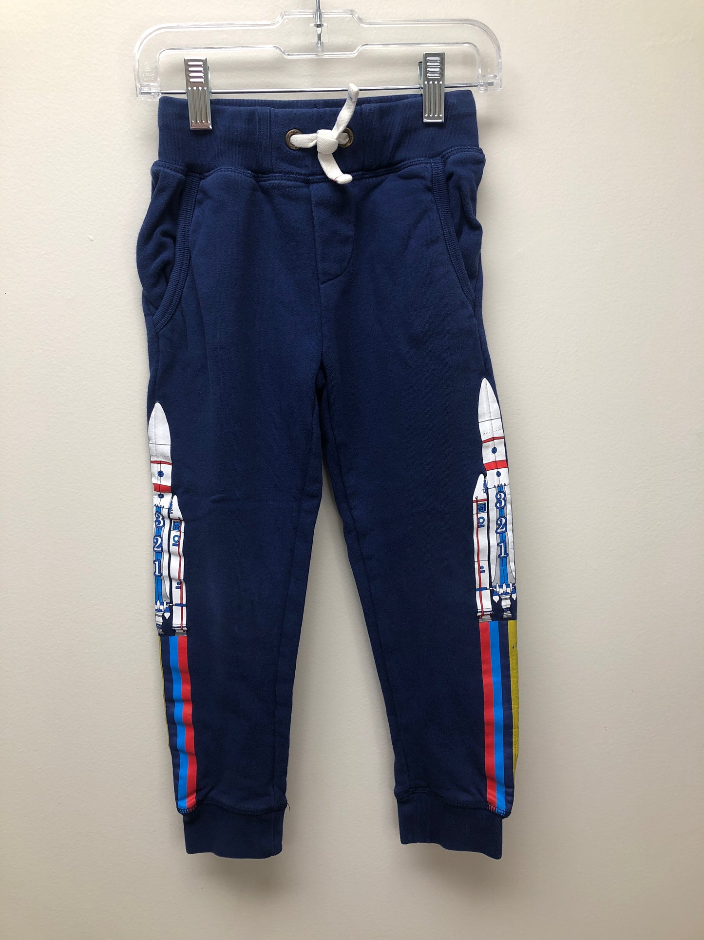 5 Mini Boden navy Spaceships Pants