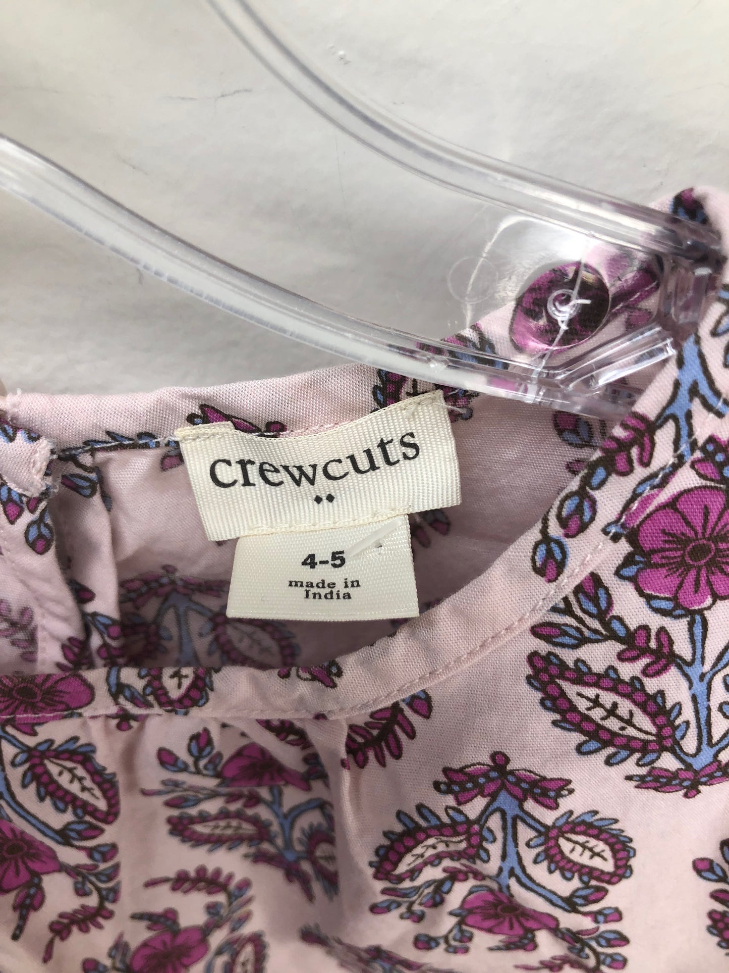 4-5 Crewcuts pink floral Shirt