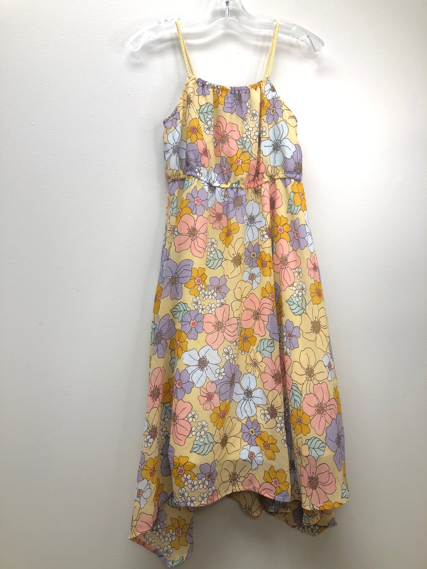 7 H & M yellow floral Dress