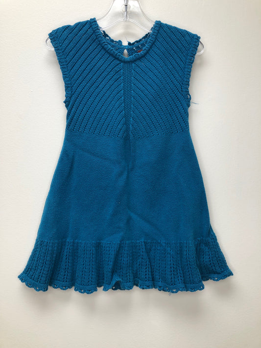 2T tea turquoise crochet Dress
