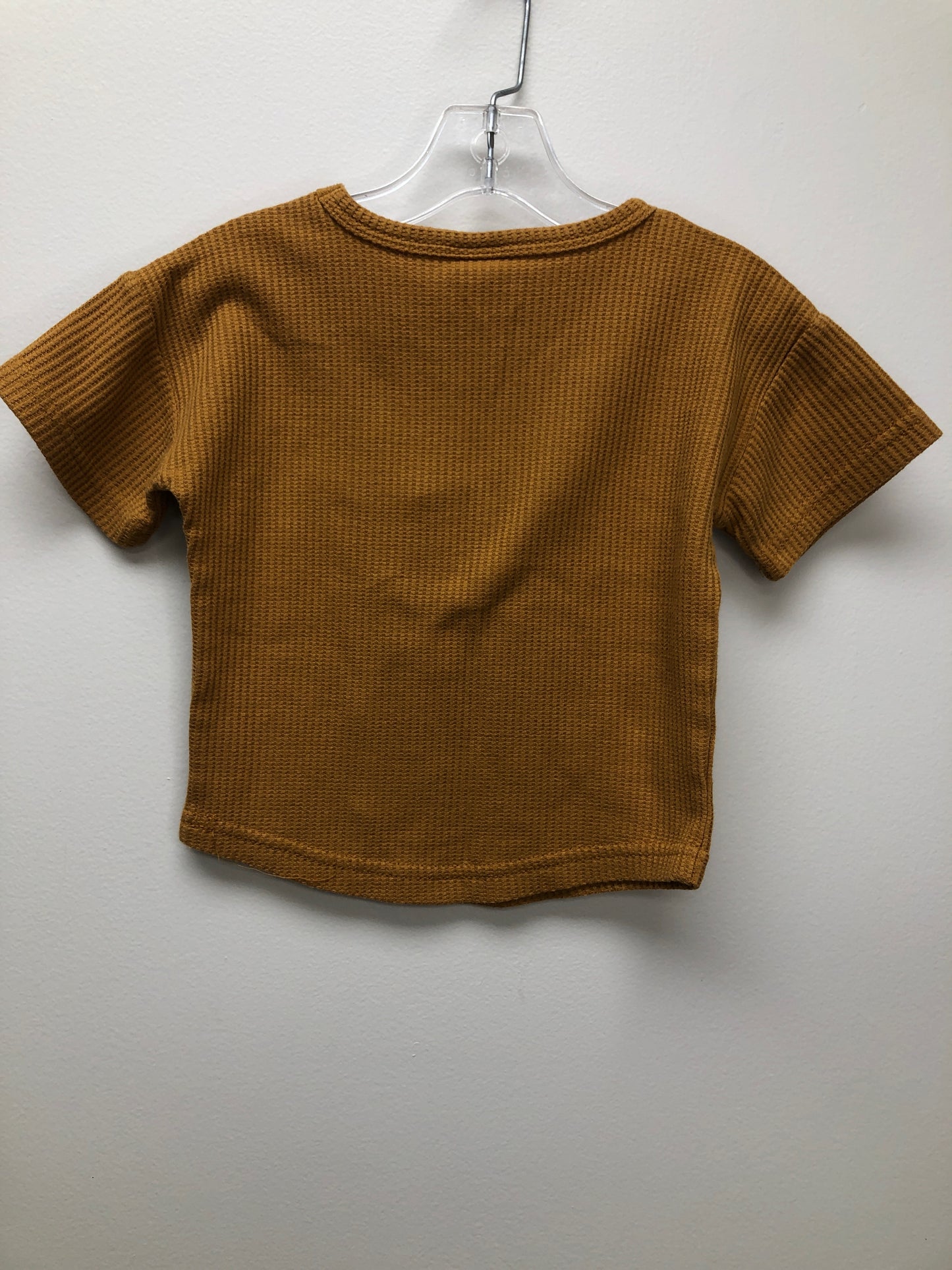 18 Months sova mustard waffle Shirt
