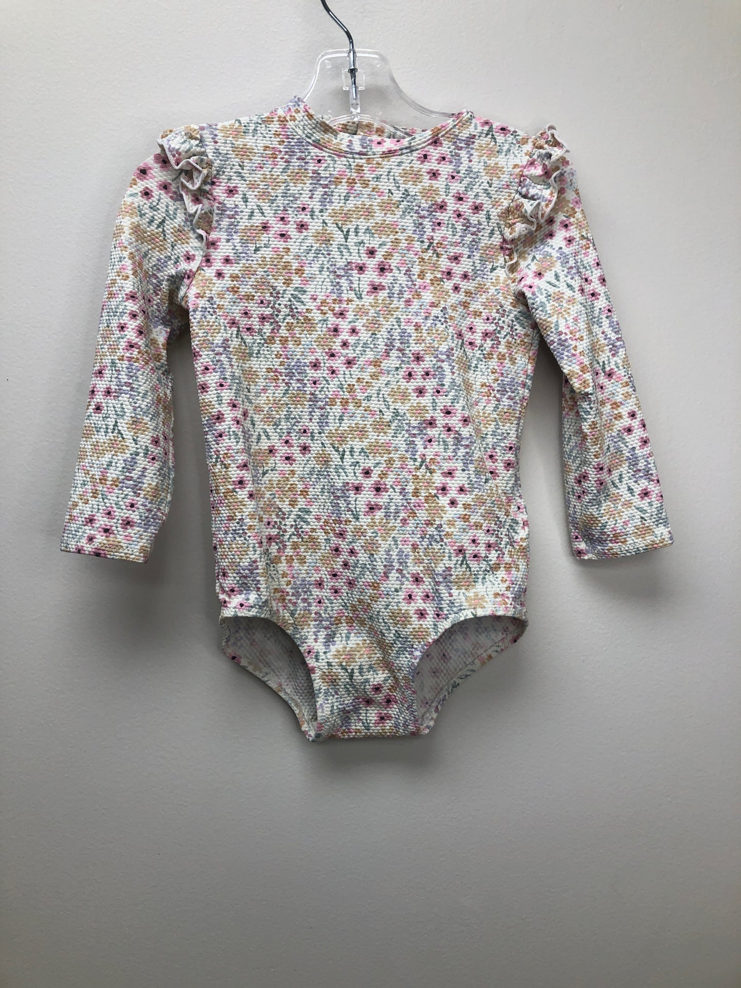 2T H&M pink floral Swimwear