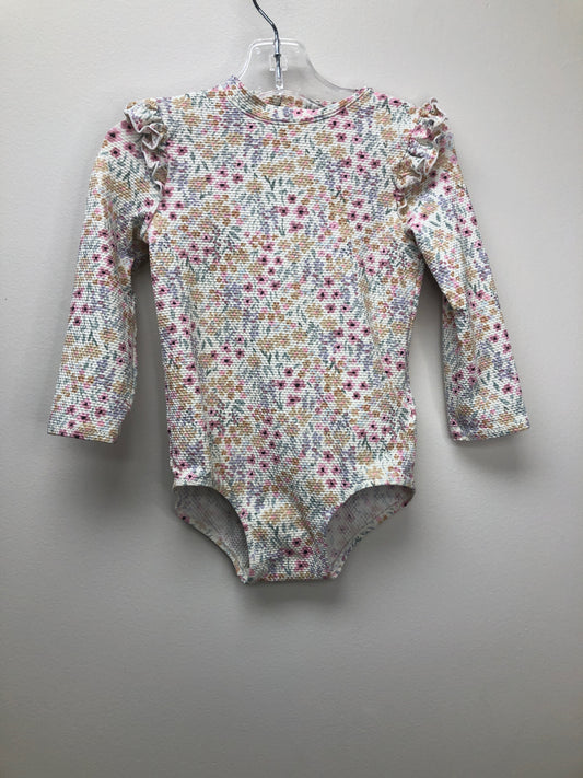 2T H&M pink floral Swimwear
