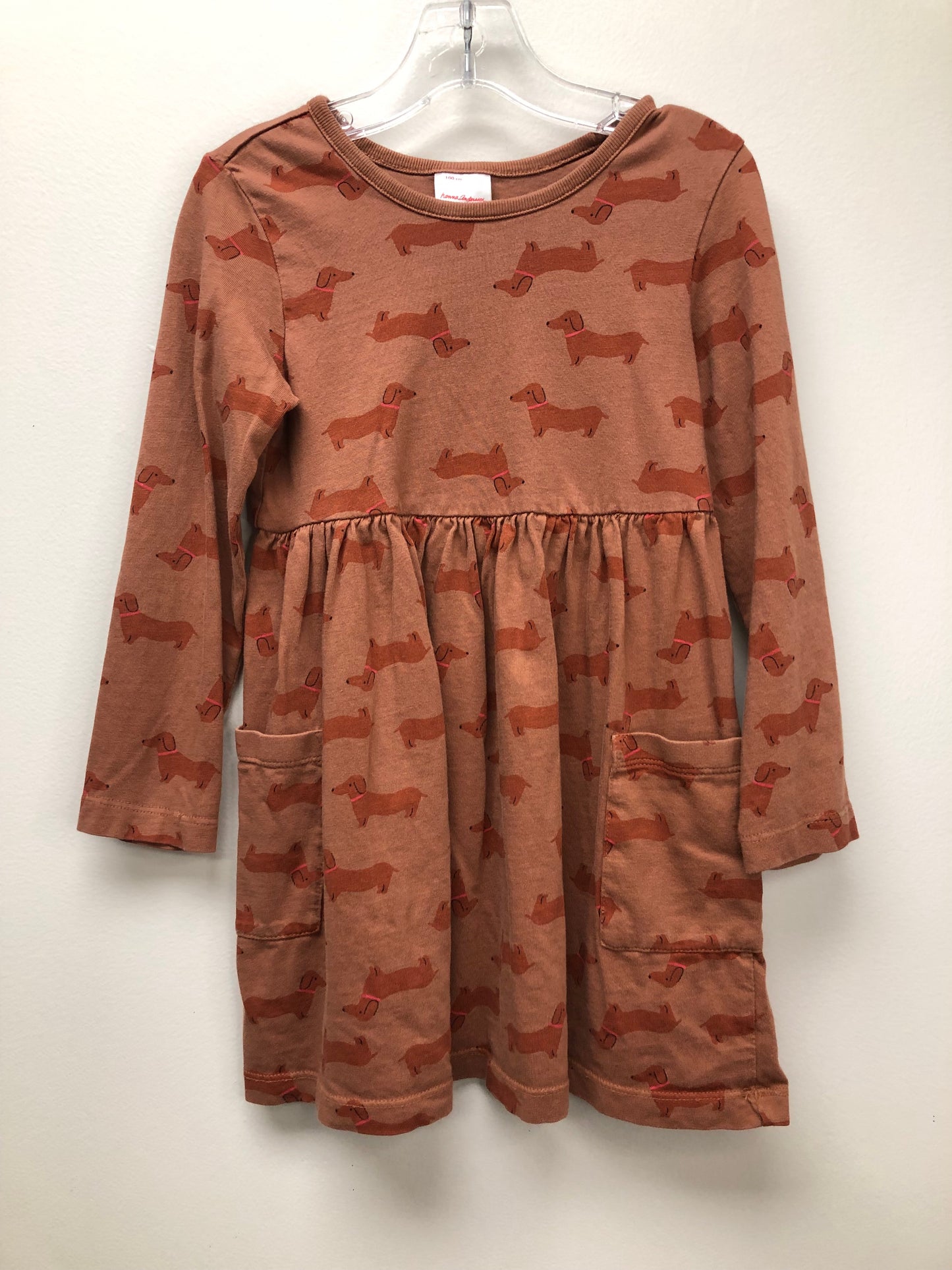 4 Hanna Andersson brown Dogs Dress