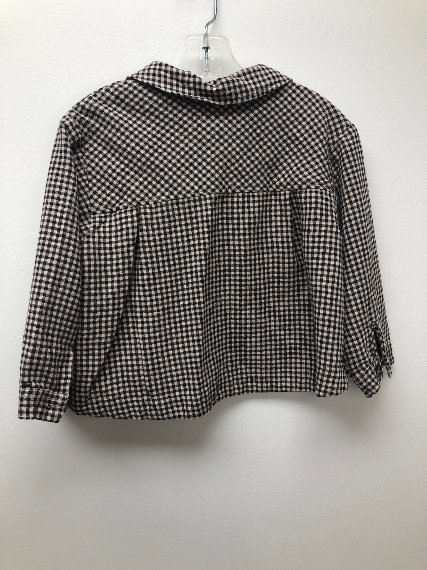 6 Zara brown gingham Shirt