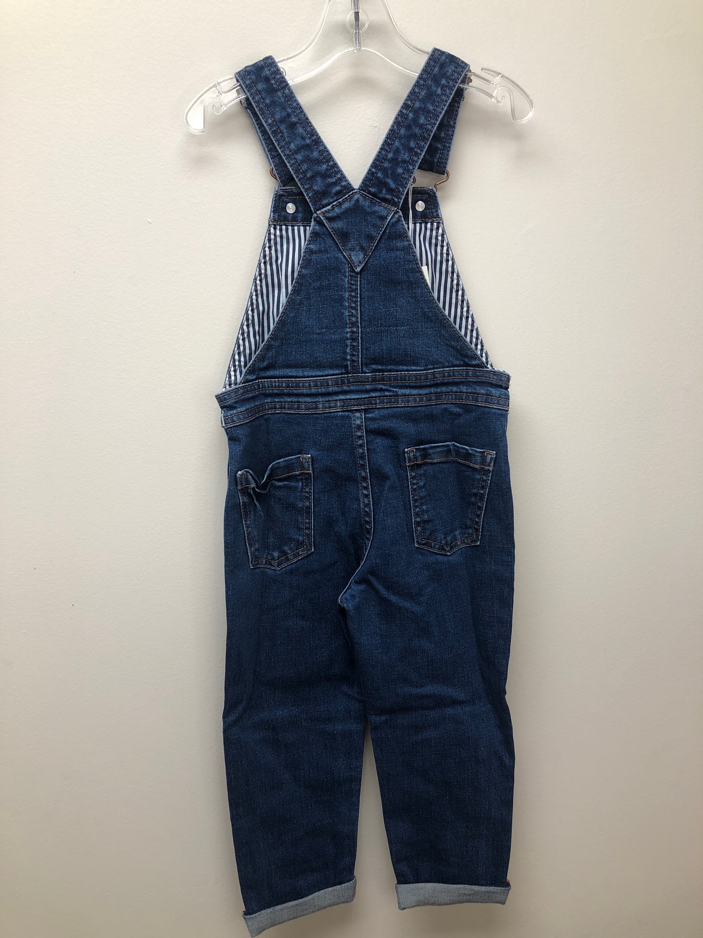 4 NEW Mini Boden denim tractor Overalls
