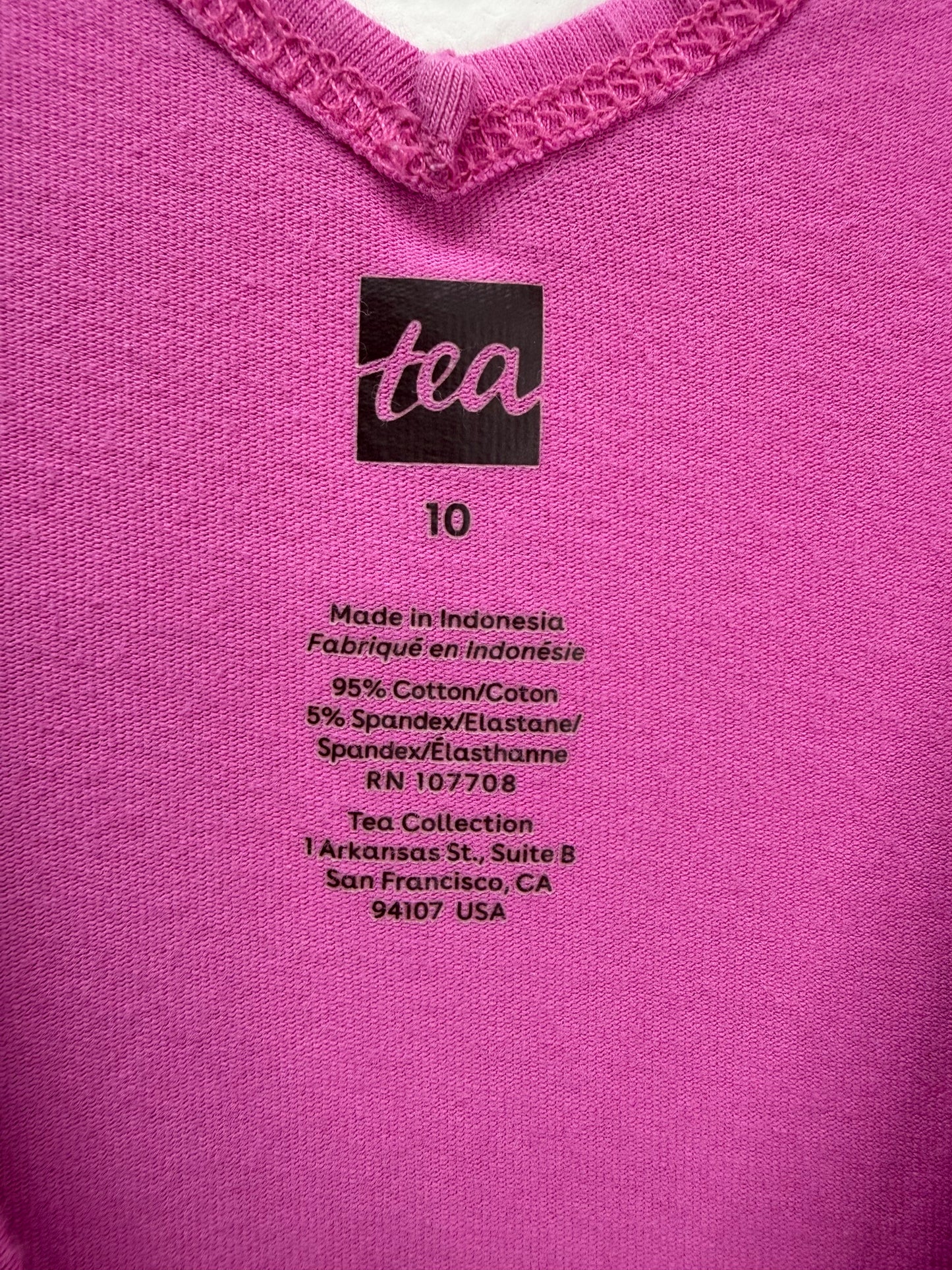 tea Child Size 10 pink floral Dress