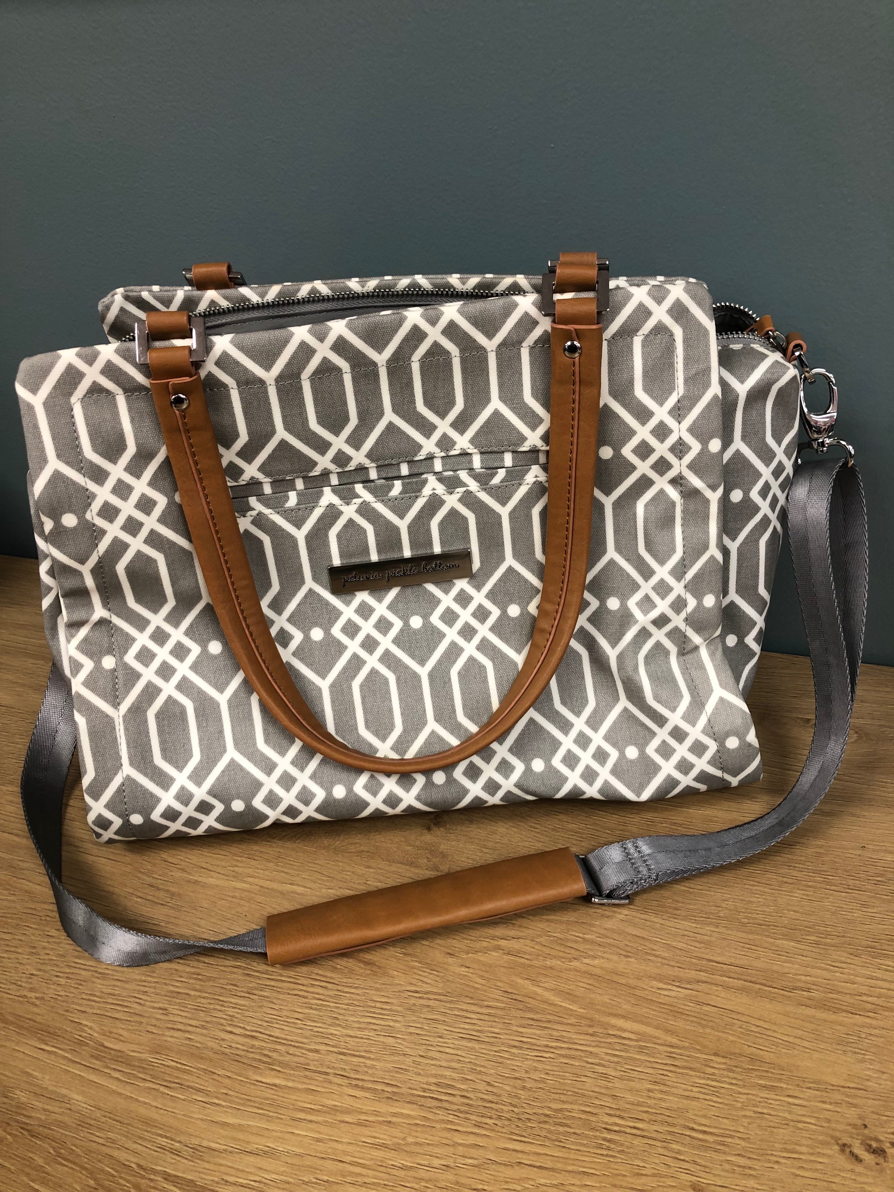 Petunia pickle bottom grey diaper bag hot sale