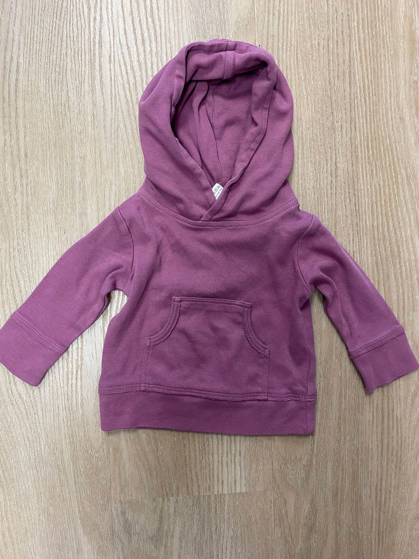 Kate Quinn Child Size 3 Months Raspberry Hooded Sweatshirt