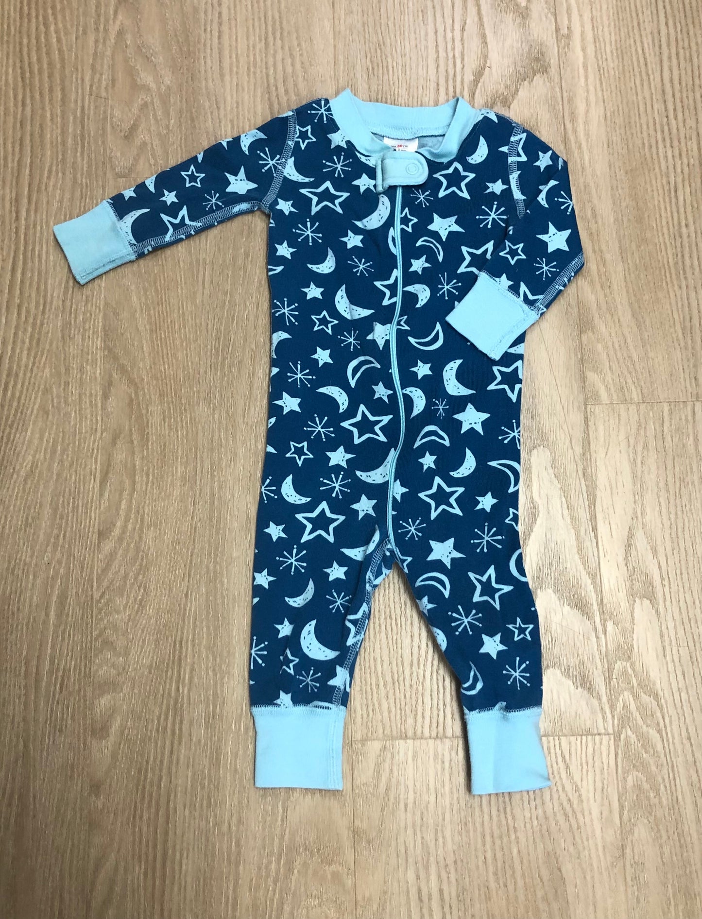 Hanna Andersson Child Size 6 Months Blue Stars Pajamas