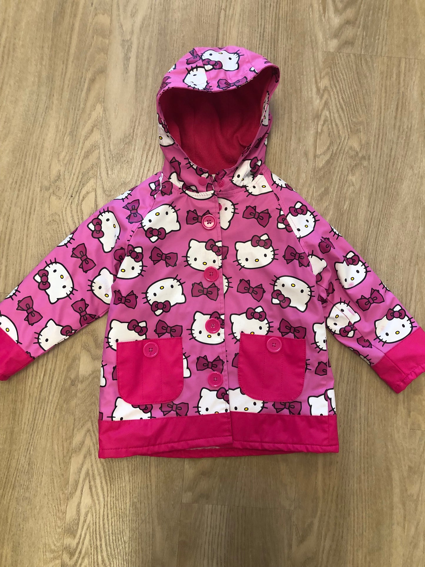 Western Chief Child Size 3T Pink Hello Kitty Raincoat