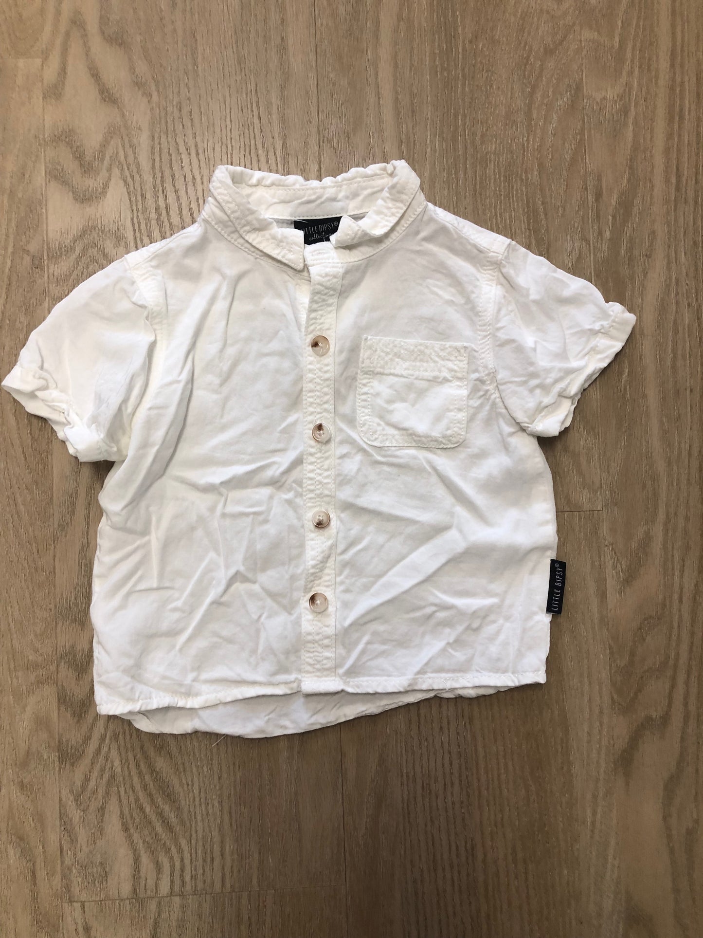 Little Bipsy Child Size 18 Months White button up Shirt